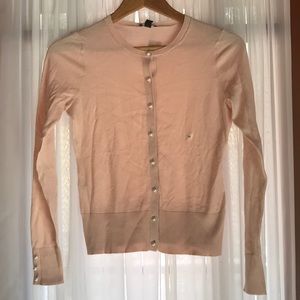 XS Ann Taylor Factory pink cardigan, pearl button